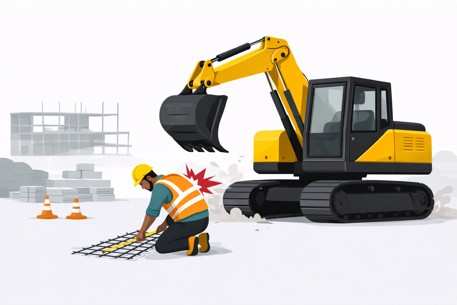 Construction site problem – vehicle and machinery accidents